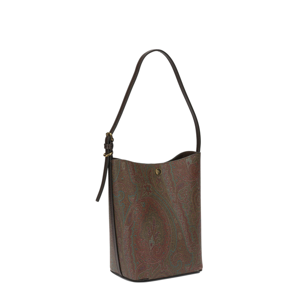 Essential Arnica Medium Paisley Jacquard Cotton Hobo Bag - Brown