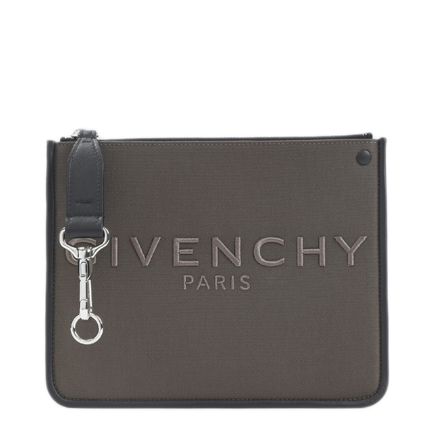 Small Canvas Pouch - Taupe