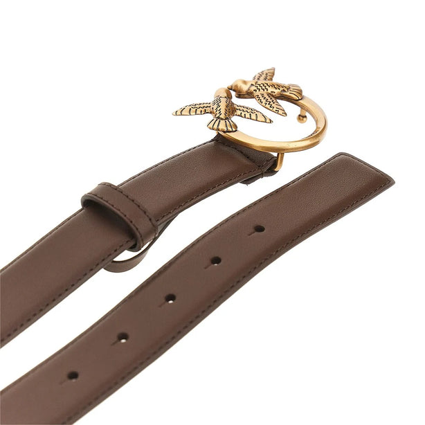 PINKO Love Birds leather belt