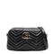 GG Marmont Small Matelassé Leather Camera Bag - Black