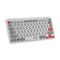 Cliptec RZK530 Dual Mode Rechargeable Wireless Multimedia Silent Keyboard - Grey