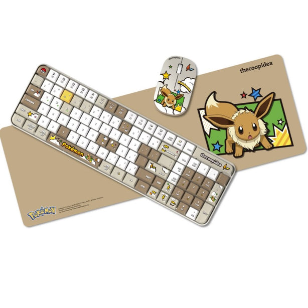 thecoopidea Pokemon TAPPY Pro Bluetooth & Wireless Keyboard & Mouse Set