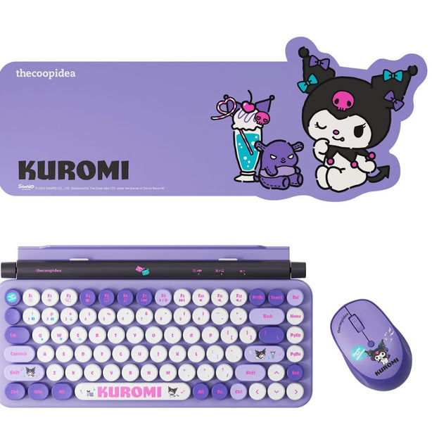 thecoopidea Sanrio Retro Tappy Wireless Keyboard & Mouse Set