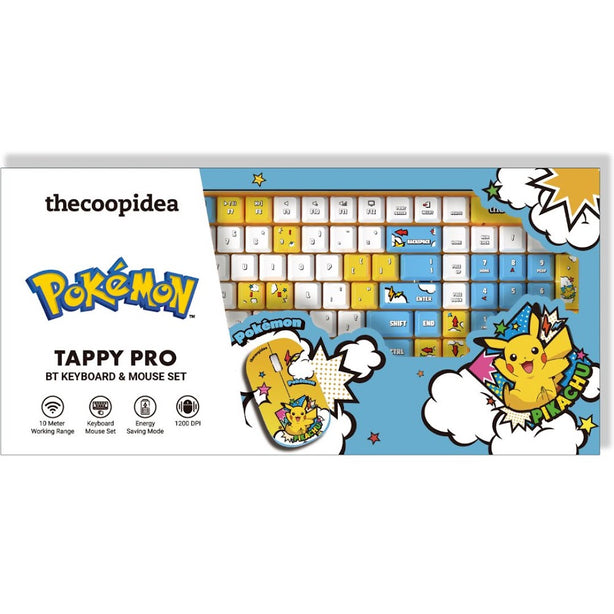 thecoopidea Pokemon TAPPY Pro Bluetooth & Wireless Keyboard & Mouse Set