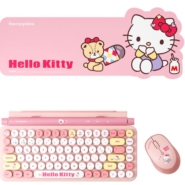thecoopidea Sanrio Retro Tappy Wireless Keyboard & Mouse Set