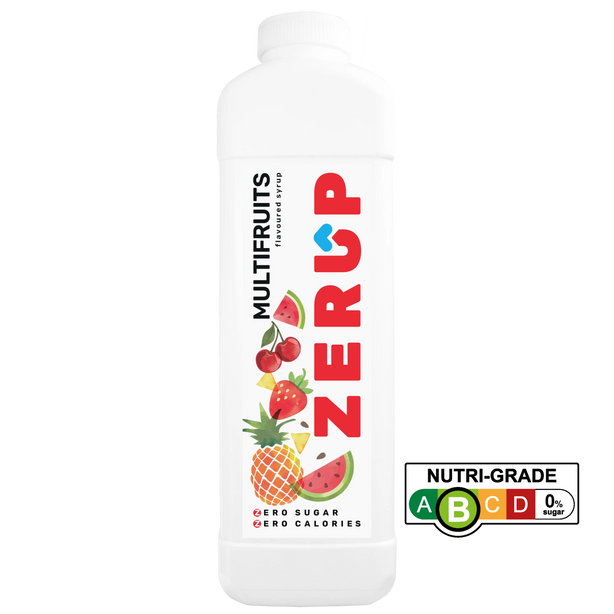 Zerup Zero Sugar Multifruits Syrup 1L