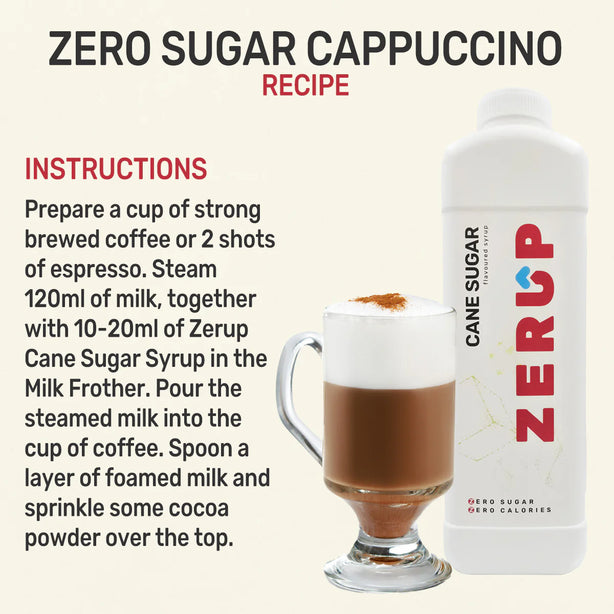 Zerup Zero Sugar Cane Sugar Syrup 1L