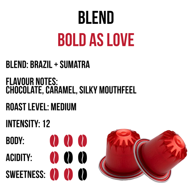 Jewel Coffee Specialty Coffee Capsules - Bold As Love