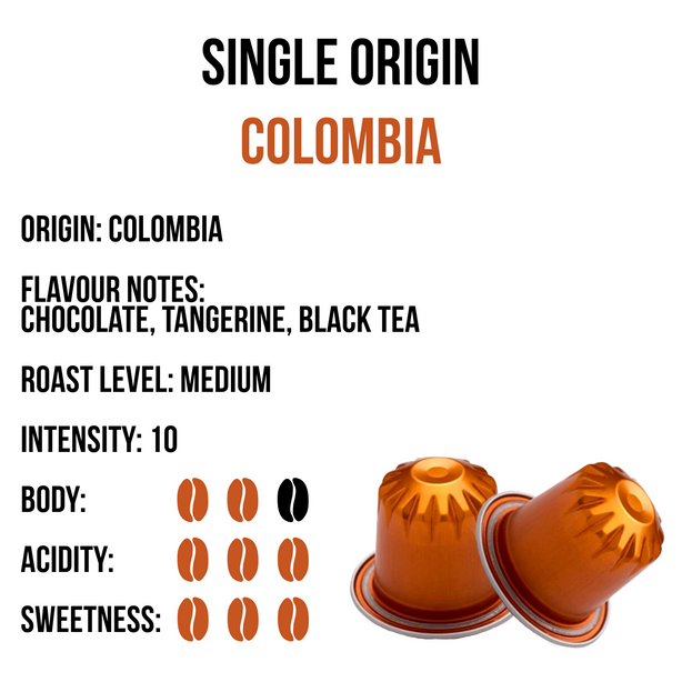 Jewel Coffee Specialty Coffee Capsules - Colombia