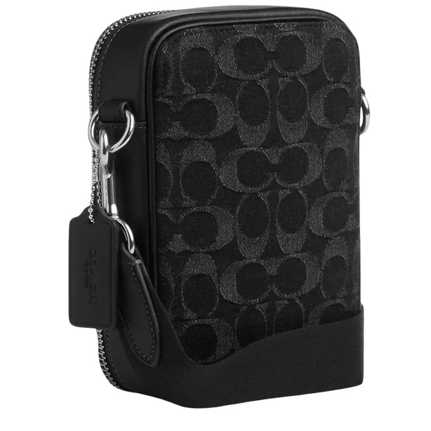 Coach Stanton Crossbody Bag In Signature Denim - Black CAJ44