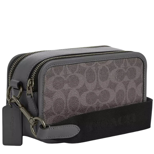 Coach Wyatt Crossbody Bag In Signature Canvas - Grey/ Charcoal CW365