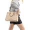 Coach Maggie Tote Bag In Colorblock - Dark Natural Multi CAK59
