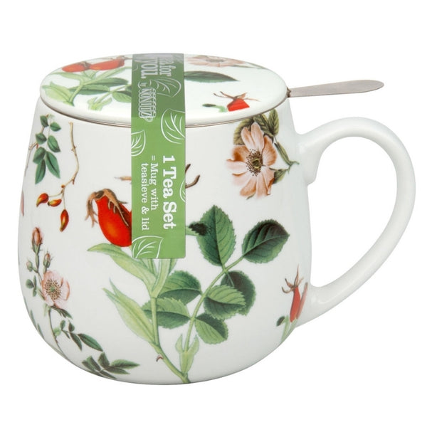 Könitz Snuggle mug, sieve and cover My favourite tea Hagebutte/Rose Hip