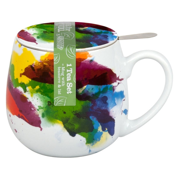 Könitz Snuggle mug, sieve and cover On colour - Flow