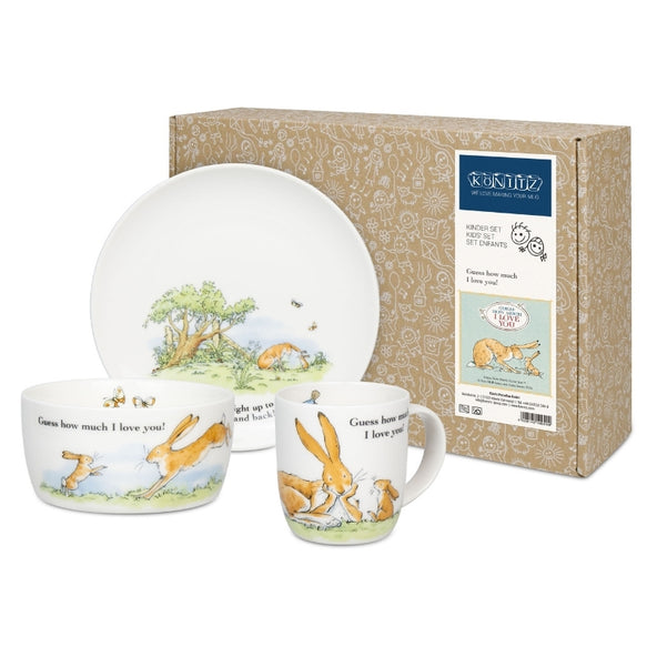 Könitz Guess How Much I Love You Childre Set - Mug, Bowl and Plate with gift box