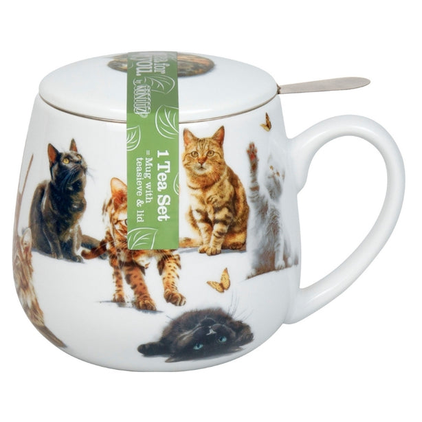 Könitz Snuggle mug, sieve and cover Furry Little Paws