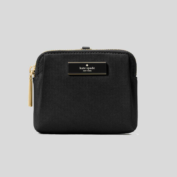 KATE SPADE Carter Nylon Card Case Lanyard Black RS-KL878
