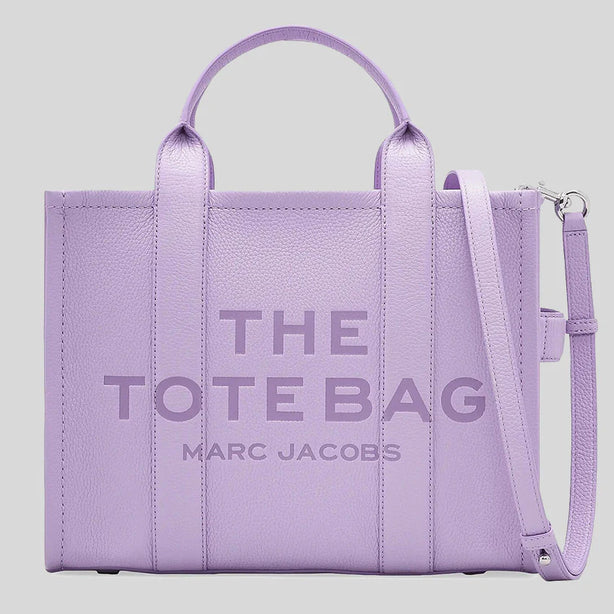 MARC JACOBS The Leather Medium Tote Bag Wisteria RS-H004L01PF21