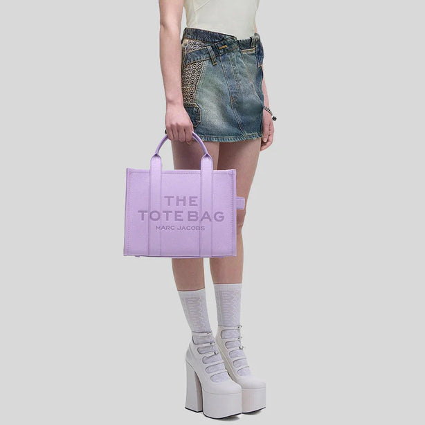 MARC JACOBS The Leather Medium Tote Bag Wisteria RS-H004L01PF21
