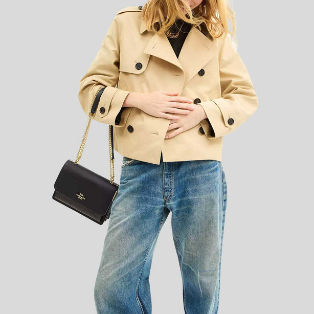 COACH Klare Crossbody Bag In Signature Canvas Walnut/Black RS-CV978