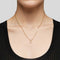 FERRAGAMO Crystals Necklace Gold Color RS-696654