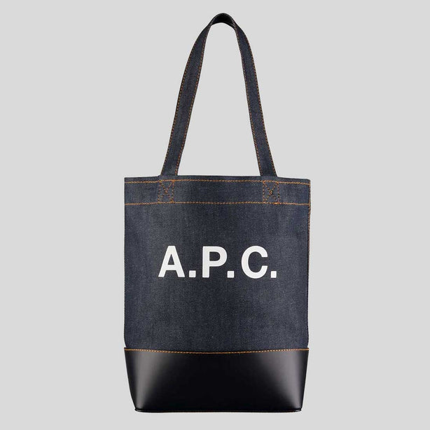 A.P.C. Axel Unisex Tote Bag Dark Navy RS-CODDP-M61444
