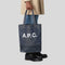A.P.C. Axel Unisex Tote Bag Dark Navy RS-CODDP-M61444