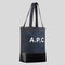 A.P.C. Axel Unisex Tote Bag Dark Navy RS-CODDP-M61444