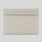 SAINT LAURENT YSL Cassandre Matelasse Card Case In Grain De Poudre Embossed Leather Crema Soft RS-423291