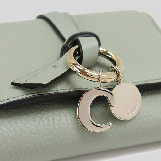 CHLOE Alphabet Mini Trifold Wallet Sea Grass RS-CHC21WP946F57