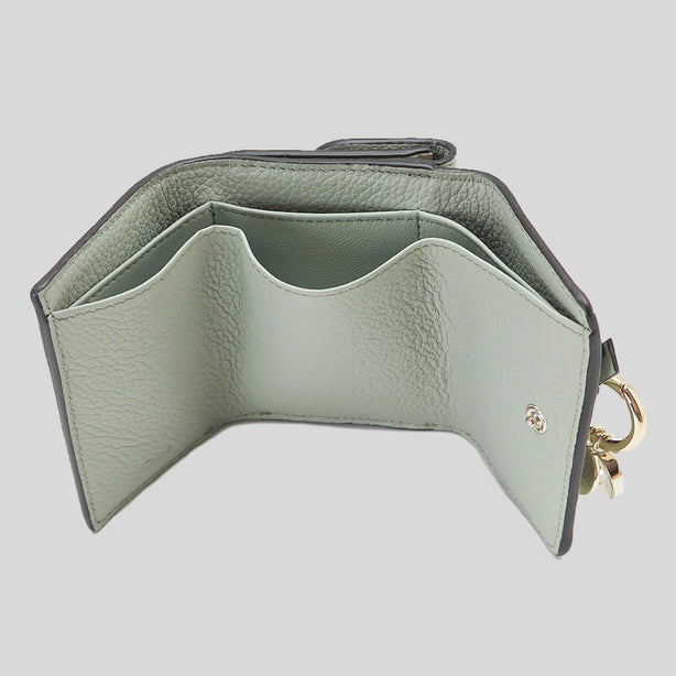 CHLOE Alphabet Mini Trifold Wallet Sea Grass RS-CHC21WP946F57