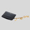 CHLOE Charms Card Holder In Grained Leather Black RS-CH25AP977Q12001