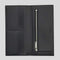 FERRAGAMO Classic Men's Leather Slim Long Bifold Wallet Black RS-770106