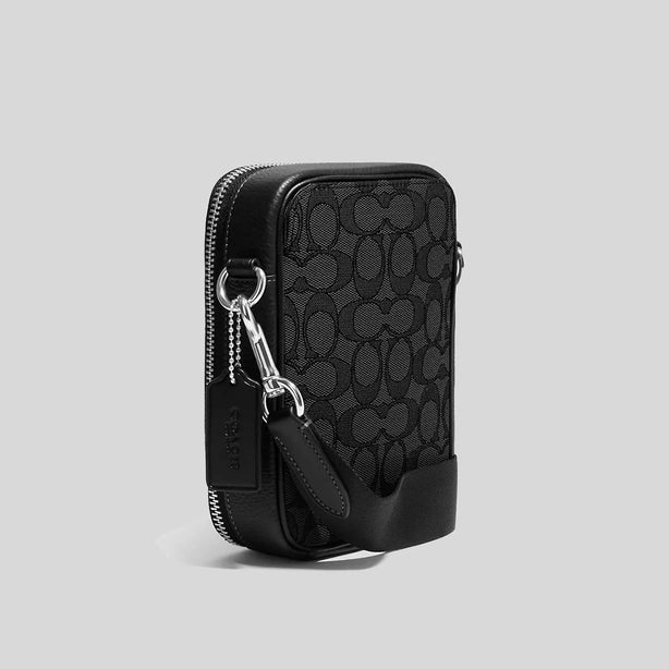 COACH Stanton Crossbody In Signature Jacquard Black RS-CH097