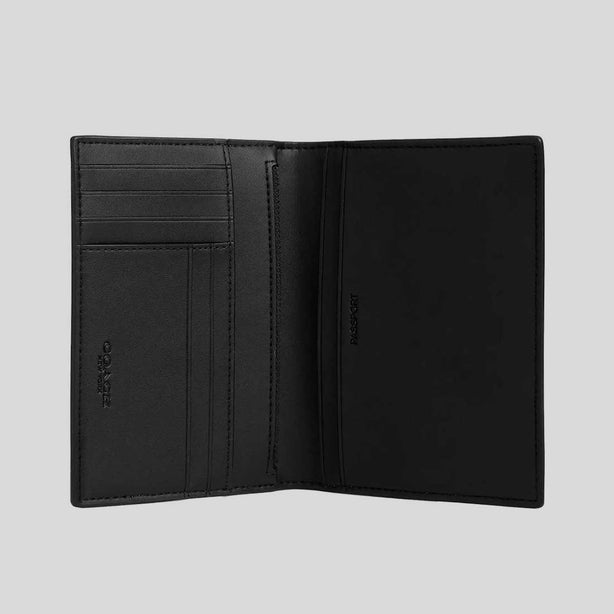 COACH Passport Card Case In Signature Canvas Tan/Black RS-CW170