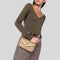 SAINT LAURENT YSL Loulou Mini Chain Bag In Quilted Lambskin Beige RS-821749AAEAX