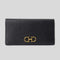 FERRAGAMO Gancini Continental Wallet Black RS-726510