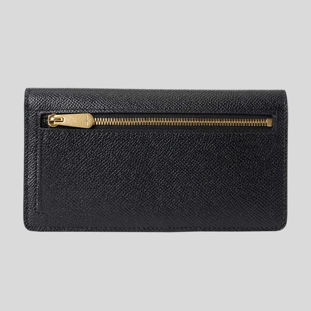 FERRAGAMO Gancini Continental Wallet Black RS-726510