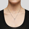 FERRAGAMO Crystals Necklace Silver Color RS-696655