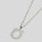 FERRAGAMO Crystals Necklace Silver Color RS-696655