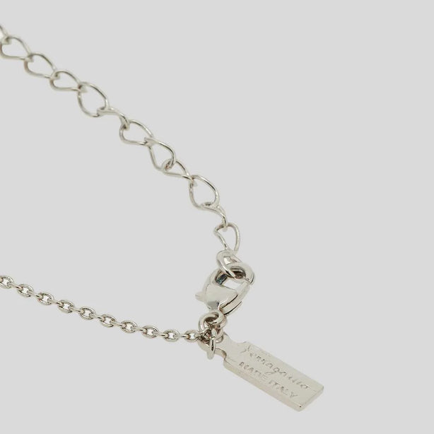 FERRAGAMO Crystals Necklace Silver Color RS-696655