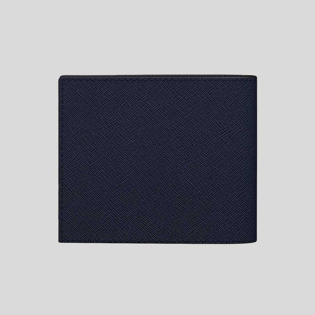MICHAEL KORS Cooper Saffiano Leather Billfold Wallet With Passcase Navy RS-36S5LCOF2U