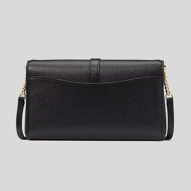 KATE SPADE Knott Flap Chain Crossbody Bag Black RS-KH154