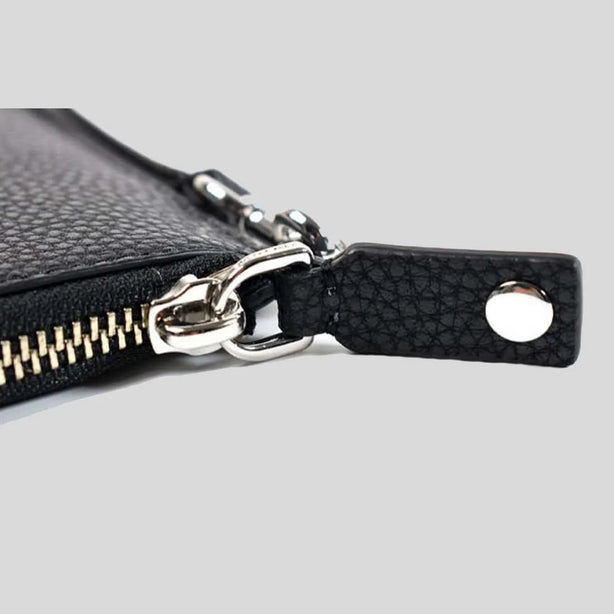 MARC JACOBS Pebble Leather Wristlet Wallet Black RS-4R3SCP028S02