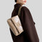TORY BURCH Small Kira Diamond Quilt Convertible Shoulder Bag Taupe Oak RS-154706