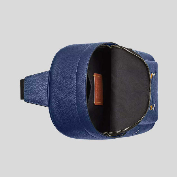 COACH West Pack With Baseball Print Deep Blue Multi RS-CAX48