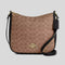 COACH Ellie File Bag In Signature Canvas Tan/Black RS-CZ177