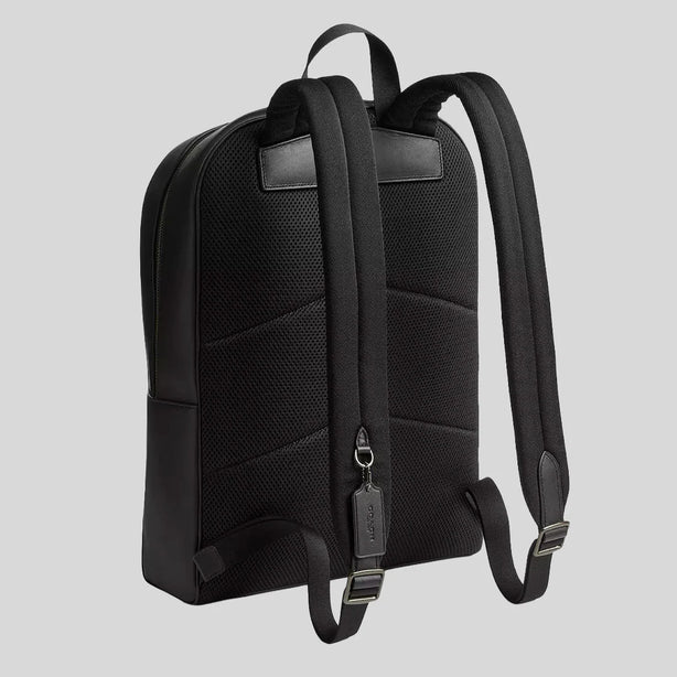 COACH Owen Backpack In Signature Canvas Charcoal Black RS-CAJ90