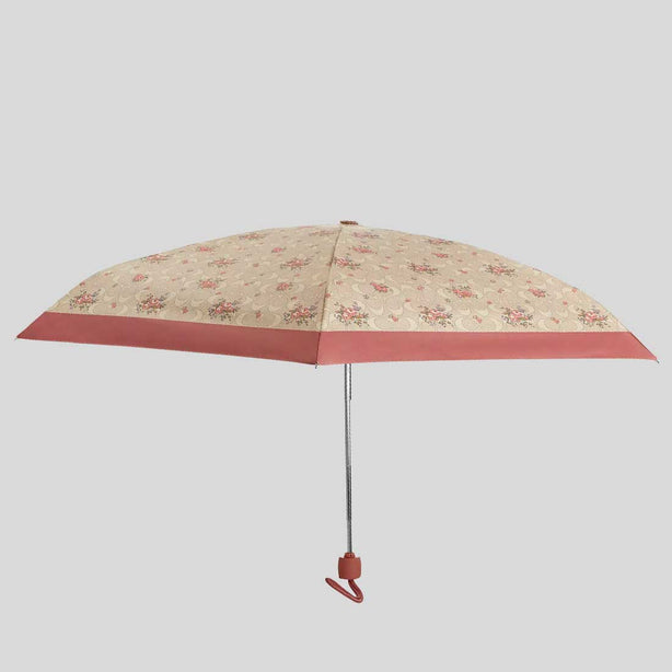 COACH Uv Protection Mini Umbrella With Floral Print Sand Multi RS-CCS84