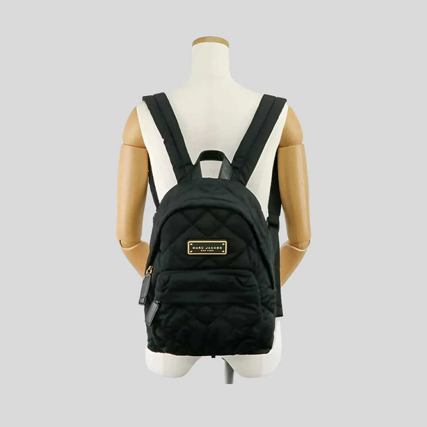 MARC JACOBS Nylon Quilted Mini Backpack Black RS-M0016679